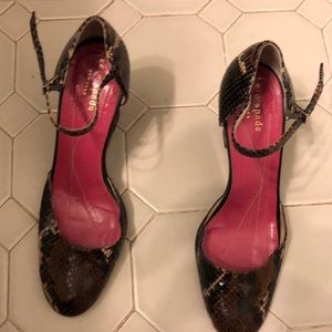 Kate Spade Snake Skin Wedge Heels